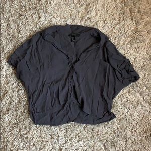Dark grey forever 21 blouse